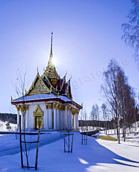 Thailändska paviljongen vintertid