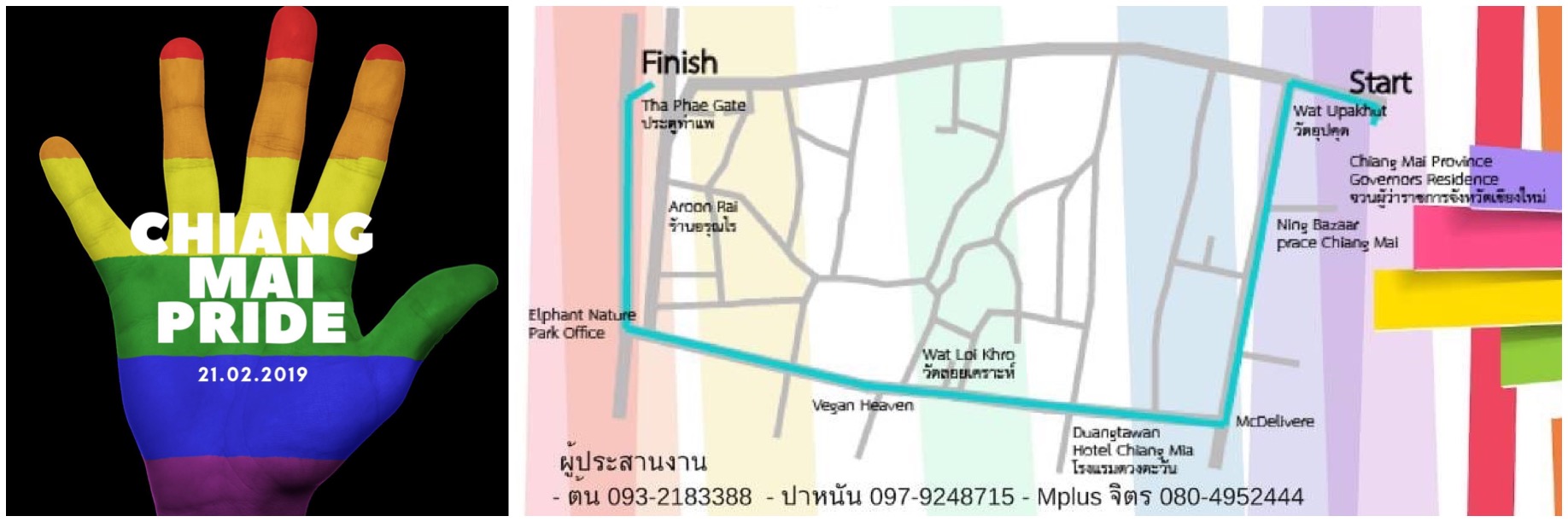 Chiang Mai Pride 2019 - Map Montage